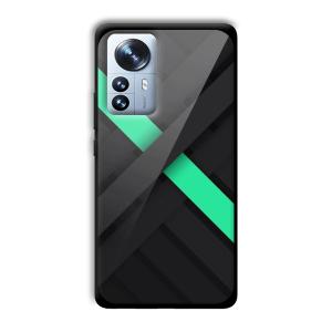 Green Cross Customized Printed Glass Back Cover for Xiaomi 12 Pro