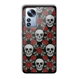 Red Skull Customized Printed Glass Back Cover for Xiaomi 12 Pro