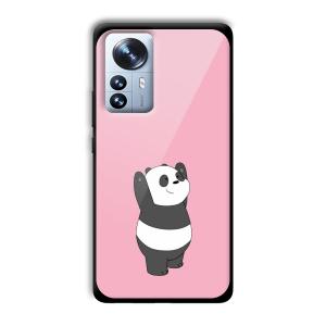 Pink Panda Customized Printed Glass Back Cover for Xiaomi 12 Pro
