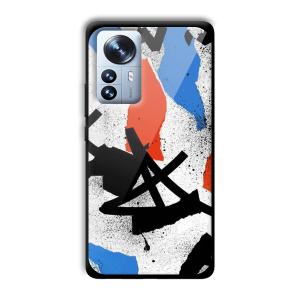 Abstract Graffiti Customized Printed Glass Back Cover for Xiaomi 12 Pro