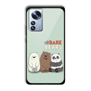 We Bare Bears Customized Printed Glass Back Cover for Xiaomi 12 Pro