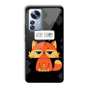 Very Funny Sarcastic Customized Printed Glass Back Cover for Xiaomi 12 Pro