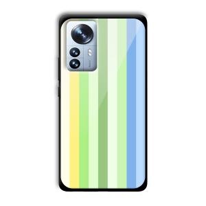 Green and Blue Customized Printed Glass Back Cover for Xiaomi 12 Pro