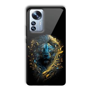 Golden Lion Customized Printed Glass Back Cover for Xiaomi 12 Pro