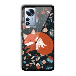 Sleepy Fox Customized Printed Glass Back Cover for Xiaomi 12 Pro