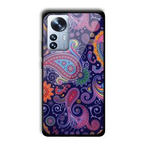 Purple Art Customized Printed Glass Back Cover for Xiaomi 12 Pro