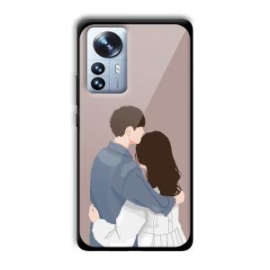 Cute Couple Customized Printed Glass Back Cover for Xiaomi 12 Pro