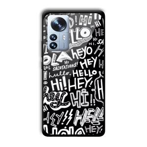 Hello Customized Printed Glass Back Cover for Xiaomi 12 Pro