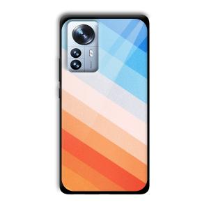 Colorful Stripes Customized Printed Glass Back Cover for Xiaomi 12 Pro