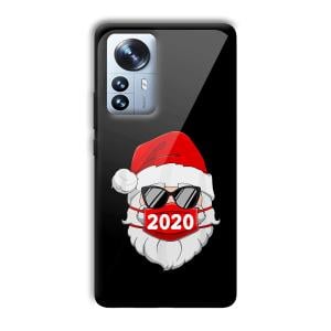 2020 Santa Customized Printed Glass Back Cover for Xiaomi 12 Pro