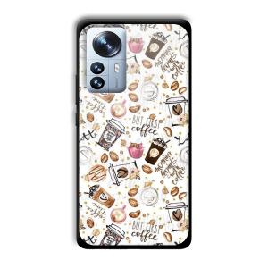 But Coffee First Customized Printed Glass Back Cover for Xiaomi 12 Pro
