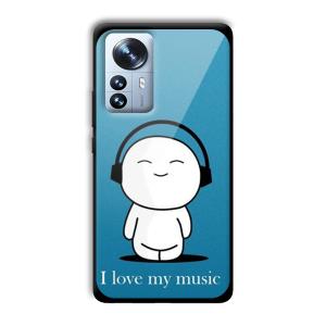 I Love my Music Customized Printed Glass Back Cover for Xiaomi 12 Pro