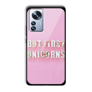 Unicorns Customized Printed Glass Back Cover for Xiaomi 12 Pro