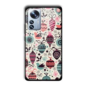 Abstract Customized Printed Glass Back Cover for Xiaomi 12 Pro