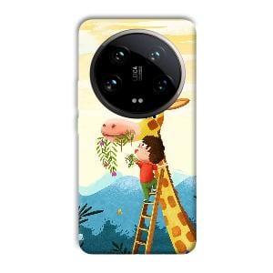 Giraffe & The Boy Phone Customized Printed Back Cover for Xiaomi