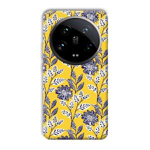 Yellow Fabric Design Phone Customized Printed Back Cover for Xiaomi