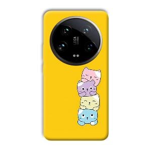 Colorful Kittens Phone Customized Printed Back Cover for Xiaomi