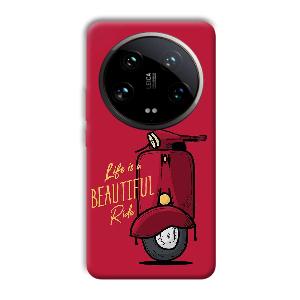 Life is Beautiful  Phone Customized Printed Back Cover for Xiaomi