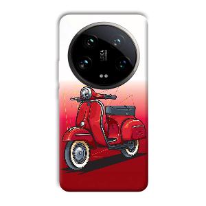 Red Scooter Phone Customized Printed Back Cover for Xiaomi