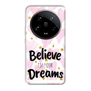 Believe Phone Customized Printed Back Cover for Xiaomi