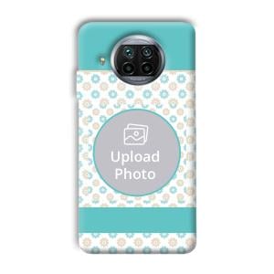 Blue Flowers Customized Printed Back Cover for Xiaomi Mi 10i