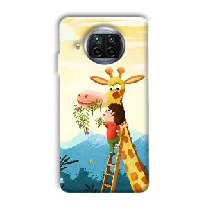 Giraffe & The Boy Phone Customized Printed Back Cover for Xiaomi Mi 10i