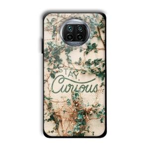 Stay Curious Customized Printed Glass Back Cover for Xiaomi Mi 10i