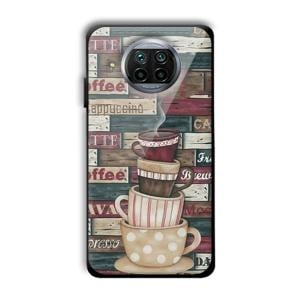 Coffee Design Customized Printed Glass Back Cover for Xiaomi Mi 10i