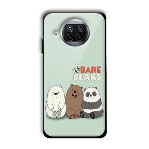 We Bare Bears Customized Printed Glass Back Cover for Xiaomi Mi 10i