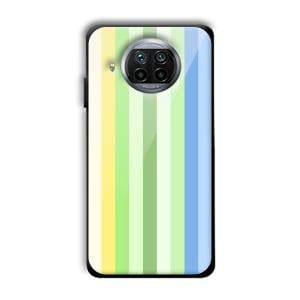 Green and Blue Customized Printed Glass Back Cover for Xiaomi Mi 10i
