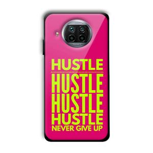 Never Give Up Customized Printed Glass Back Cover for Xiaomi Mi 10i