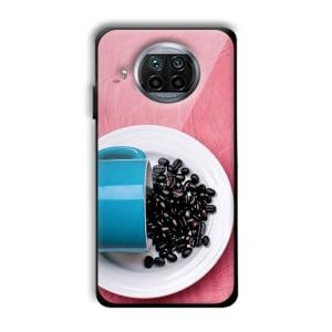 Coffee Beans Customized Printed Glass Back Cover for Xiaomi Mi 10i