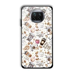 But Coffee First Customized Printed Glass Back Cover for Xiaomi Mi 10i