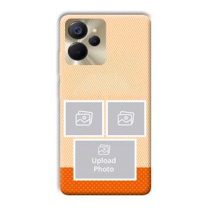Orange Background Customized Printed Back Cover for Realme 9i 5G