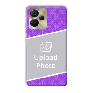 Purple Design Customized Printed Back Cover for Realme 9i 5G