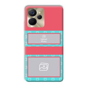 Blue Pink Customized Printed Back Cover for Realme 9i 5G
