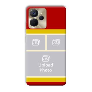 Red Yellow Collage Customized Printed Back Cover for Realme 9i 5G