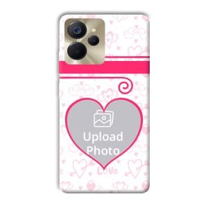 Hearts Customized Printed Back Cover for Realme 9i 5G