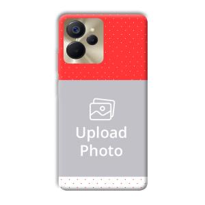 Red White Customized Printed Back Cover for Realme 9i 5G