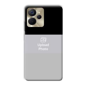 Black & Grey Customized Printed Back Cover for Realme 9i 5G