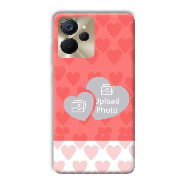 2 Hearts Customized Printed Back Cover for Realme 9i 5G
