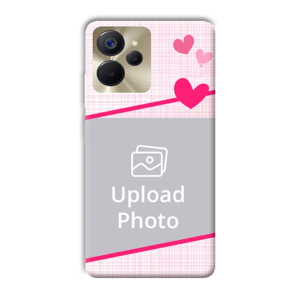 Pink Check Customized Printed Back Cover for Realme 9i 5G