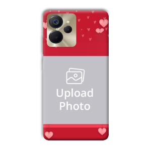 Red Pink  Customized Printed Back Cover for Realme 9i 5G