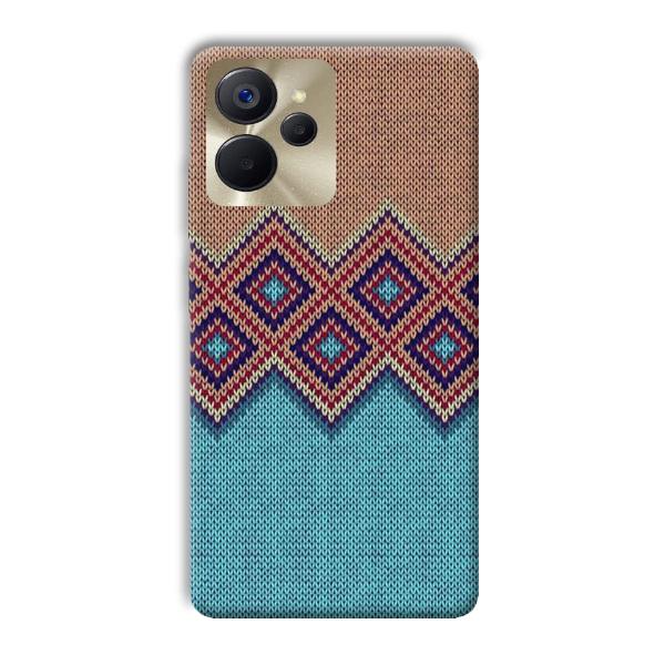 Fabric Design Phone Customized Printed Back Cover for Realme 9i 5G