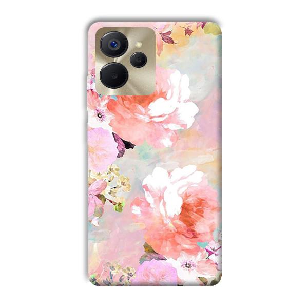 Floral Canvas Phone Customized Printed Back Cover for Realme 9i 5G