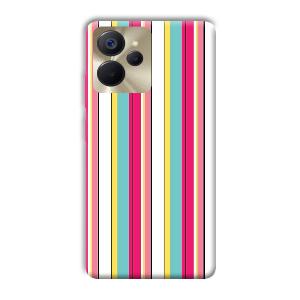 Lines Pattern Phone Customized Printed Back Cover for Realme 9i 5G