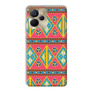 Colorful Rhombus Phone Customized Printed Back Cover for Realme 9i 5G