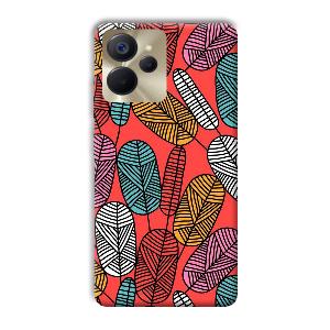 Lines and Leaves Phone Customized Printed Back Cover for Realme 9i 5G