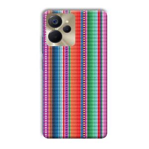 Fabric Pattern Phone Customized Printed Back Cover for Realme 9i 5G
