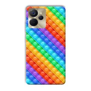 Colorful Circles Phone Customized Printed Back Cover for Realme 9i 5G
